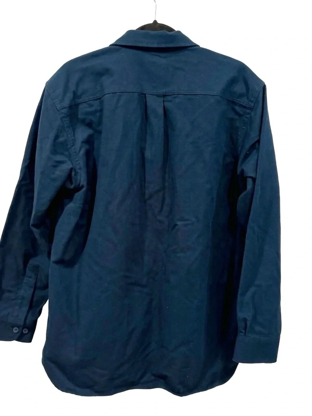 L.L. Bean Men's Chamois Navy Button-Front Shirt/Jacket. Size Med New With Tags